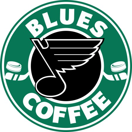 St. Louis Blues Starbucks Coffee Logo cricut iron on